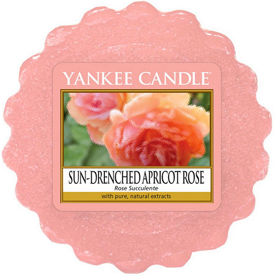 Yankee Candle Sun Drenched Apricot Rose - Vyšisovaná marhuľová ruža vonný vosk do aromalampy 22 g