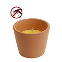 Citronella sviečka hnedá terakota 75 x 65 mm