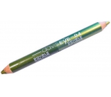 Princessa Davis Eye Double Colour očné tiene v ceruzke 04 svetlo zelená a tmavo zelená 6 g