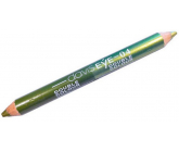 Princessa Davis Eye Double Colour očné tiene v ceruzke 04 svetlo zelená a tmavo zelená 6 g