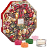 Yankee Candle Adventný kalendár Veniec čajová sviečka 24 kusov + svietnik sklenený 1 kus, darčeková sada 2019