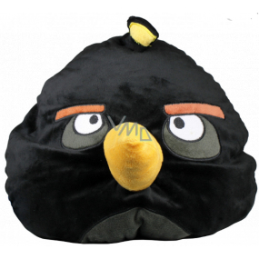 Angry Birds Relaxačný vankúš čierny 38 × 33 × 31 cm