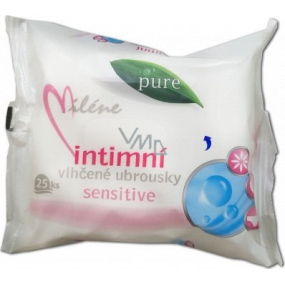 Miléne Pure Sensitive intímne vlhčené obrúsky 25 kusov