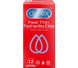 Durex Feel Thin Fetherlite Elite Extra Lubricated kondóm, nominálna šírka 56 mm 12 kusov