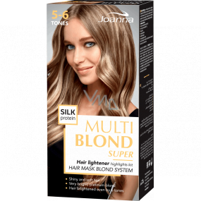 Joanna Multi Blond Super zosvetľovač na vlasy 5-6 tónov melír na vlasy s hodvábnym proteínom