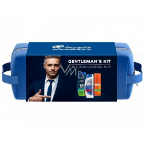 Head&Shoulders Osviežujúci sprchový gél a šampón 2v1 pre mužov 270 g + Men Ultra Old Spice šampón proti lupinám pre mužov 360 ml + Gillette Fusion 5 gél na holenie 75 ml + kozmetická taška, kozmetická sada pre mužov