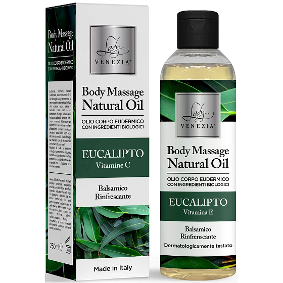 Prírodný telový masážny olej Lady Venezia Eukalyptus 250 ml