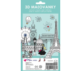 Ditipo Omaľovánky 3D farba a skladanie Výlet do mesta 4 listy 250 x 140 mm