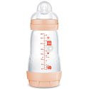 Mam Anti-Colic fľaša na kŕmenie, silikónový mäkký cumlík so stredným prietokom 2+ mesiace Ružová 260 ml