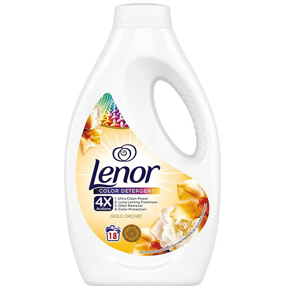 Lenor Color 2v1 Gold Orchid tekutý prací gél na farebné oblečenie 18 dávok 900 ml
