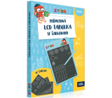 Albi Kvído Transparentný LCD stolík so šablónami, vek 5+