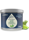 Glade Aromatherapy Calm Mind Bergamot + Lemongrass veľká sviečka v skle, doba horenia 60 h 260 g