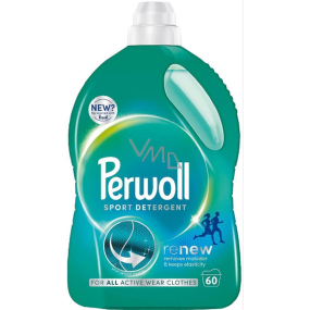 Perwoll Renew Sport prací gél na syntetické vlákna a športové oblečenie 60 dávok 3 l