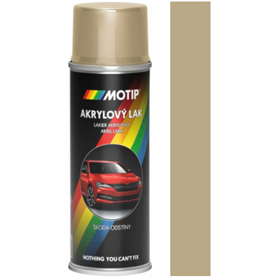 Motip Škoda Akrylová farba na auto v spreji 9201 Beige Sahara metalic 200 ml