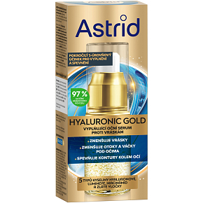 Astrid Hyaluronic Gold očné sérum, 15 ml