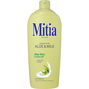 Mitia Aloe & Milk tekuté mydlo, náplň, 1 l