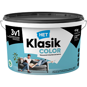 Het Klasik Color maliarska farba, 0477 modrý karibik, 4 kg