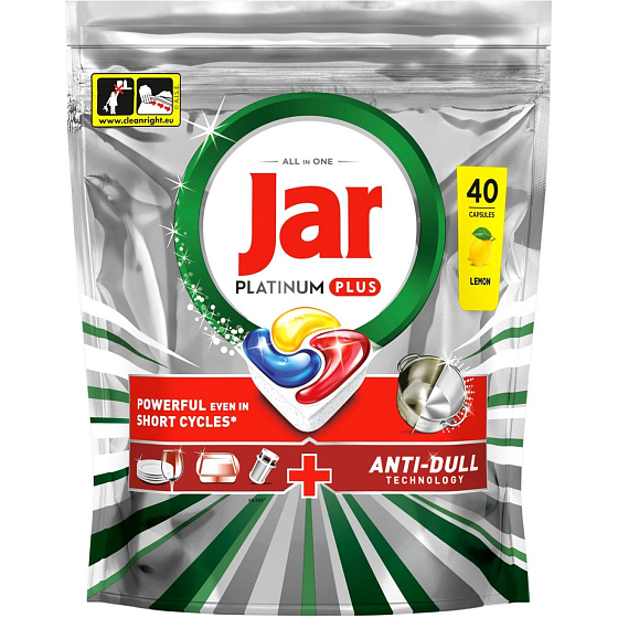 Jar Platinum Plus tablety do umývačky, 40 ks