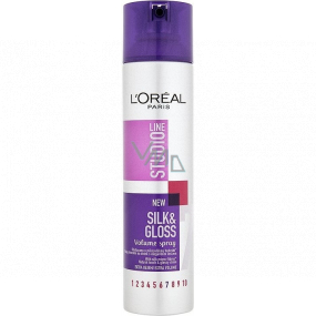 Loreal Paris Studio Line Silk & Gloss Objemový lak na vlasy 250 ml