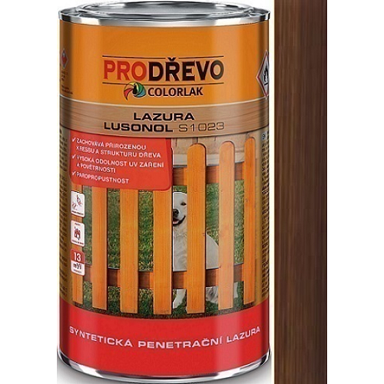 Colorlak Lazúra Lusonol S1023 synteticná penetračný lazúra Sipo 0,9 l
