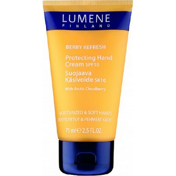 Lumene Berry Refresh Protecting SPF 10 Ochranný krém na ruky 75 ml