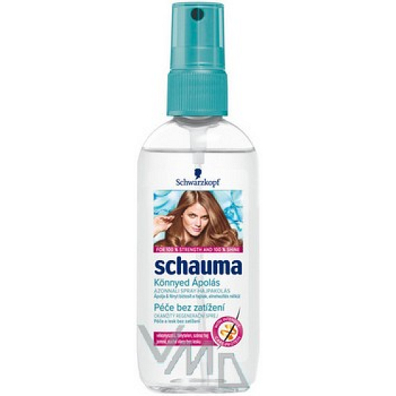 Schauma Starostlivosť bez zaťaženia regeneračný sprej pre jemné, suché vlasy bez lesku 100 ml