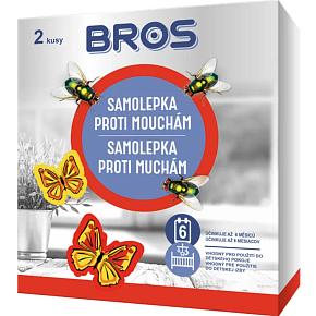 Bros samolepky proti mociam, mucholapka, 2 ks