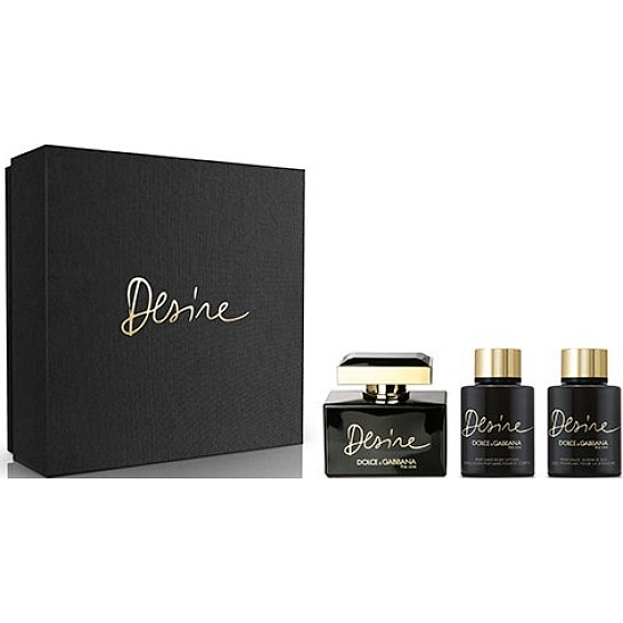Dolce & Gabbana The One Desire toaletná voda 75 ml + telové mlieko 100 ml + sprchový gél 100 ml, darčeková sada