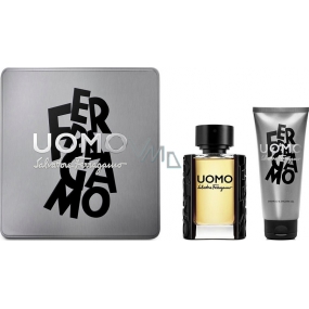 Salvatore Ferragamo Uomo toaletná voda pre mužov 50 ml + 2v1 sprchový gél a šampón 100 ml, darčeková sada