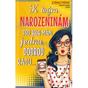 Nekupto Stieracie prianie k narodeninám Dobrú radu 21,5 x 13,5 cm G 31 3340