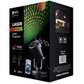 Emos Projektor laser červená + zelená + 5 m prívodný kábel