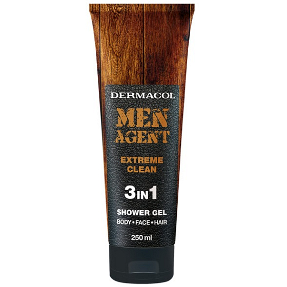 Dermacol Men Agent 3v1 Extreme Clean sprchový gél 250 ml tuba