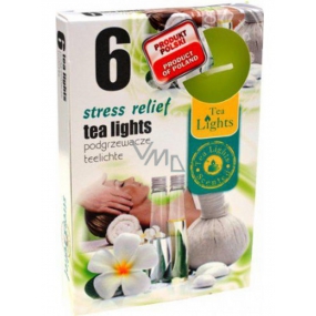 Tea Lights Stress Relief s vôňou úľava od stresu vonné čajové sviečky 6 kusov