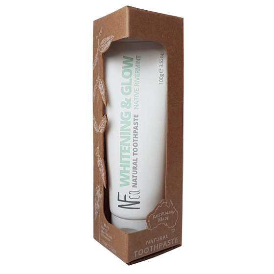 The Natural Family Co. Whitening a Glow Bio prírodný zubná pasta 100 g