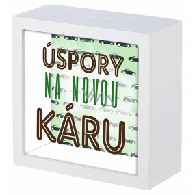 Nekupto Darčeková pokladnička Úspory na novú káru 16 x 16 x 6 cm