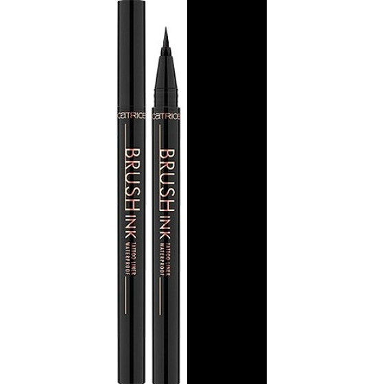 Catrice Brush Ink Tattoo Liner vodoodolné očné linky 010 Black Waterproof 1 ml