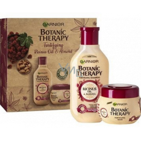 Garnier Botanic Therapy Ricinus Oil & Almond šampón na vlasy 250 ml + vlasová maska pre slabé vlasy 300 ml, kozmetická sada