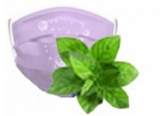 Rúška 3 vrstvová ochranná zdravotné jednorazová, fialová s vôňou čučoriedky 1 kus