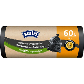 Swirl zatahovacie vrecia na odpad 60 l, 56 × 96 cm, 37 µ, 10 ks