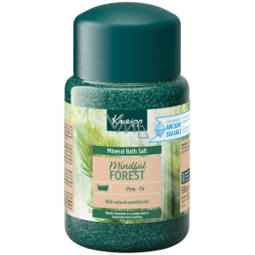 Kneipp Mindful Forest soľ do kúpeľa, upokojuje myseľ a uvoľňuje napäté svaly po náročnom dni 500 g