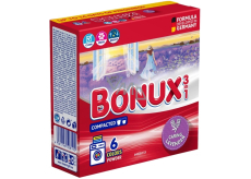 Bonux Color Caring Lavender 3v1 prací prášok na farebnú bielizeň 6 dávok 390 g