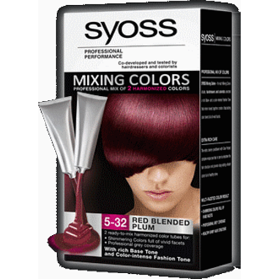 Syoss Mixing Colors dlhotrvajúca farba na vlasy 5-32 Zmes Červených sliviek