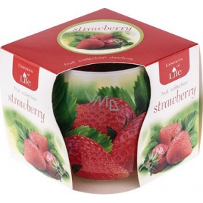 Essences of Life Strawberry aromatická sviečka v skle 100 g