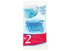 Gillette Venus 2 Simply pohotová holítka s zvlhčujúcim pásikom 4 + 2 kusy pre ženy