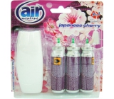 Air menłinu Japanese Cherry Happy Osviežovač vzduchu komplet + náplne 3 x 15 ml sprej