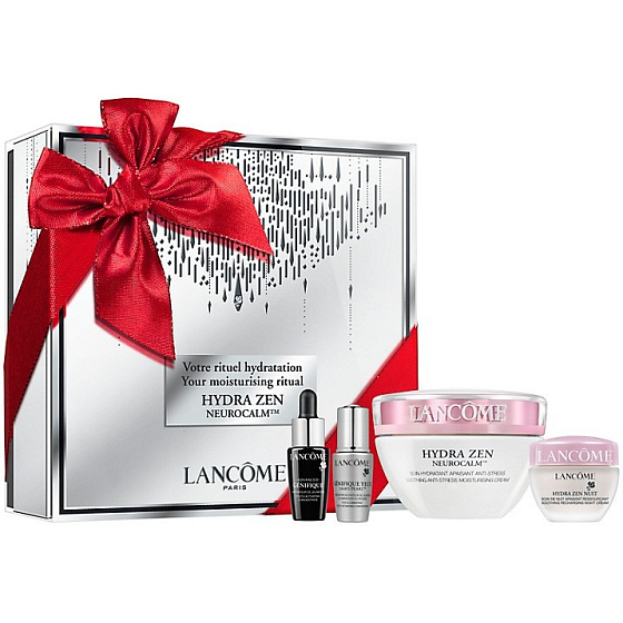 Lancome Hydra Zen Neurocalm hydratačný krém 50 ml + nočný krém 15 ml + sérum 7 ml + očný koncentrát 5 ml, kozmetická sada