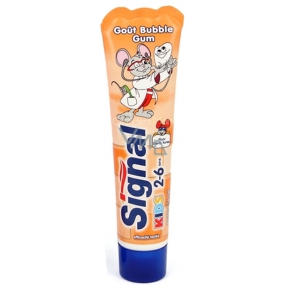Signal Kids Buble Gum 2-6 rokov s príchuťou žuvačky zubná pasta pre deti 50 ml
