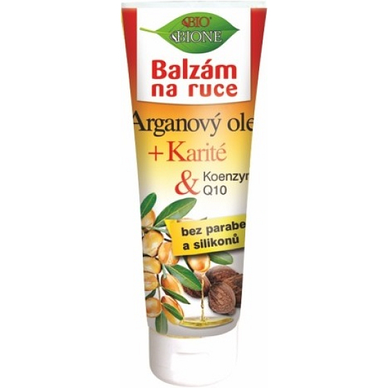 Bione Cosmetics Arganový olej & Karité & Koenzým Q10 balzam na ruky pre všetky typy pokožky 205 ml