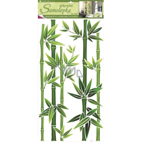 Samolepky na stenu bambus zelený 60 x 32 cm