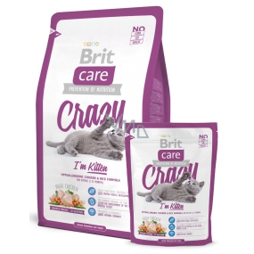 Brit Care Kurča + ryža 1-12 mesiacov pre mačiatka 2 kg Superprémiové hypoalergénne kompletné krmivo